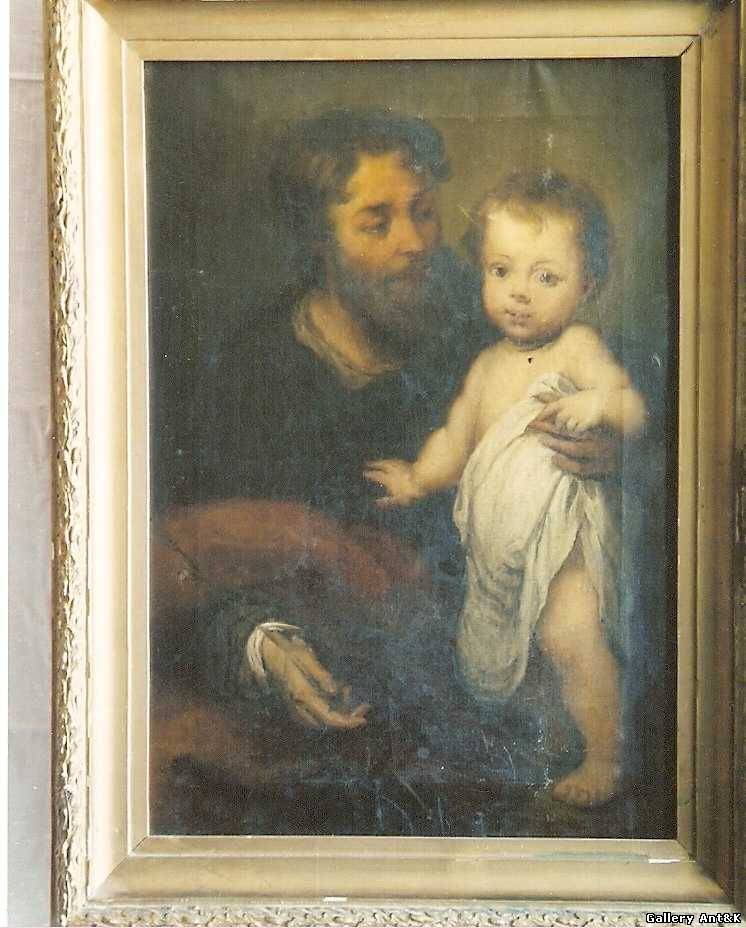 Бартоломео Эстебан Мурильо. Иосиф с младенцем Христом 1672 – 1682